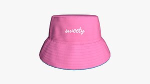 3D Bucket Hat 17 - Character Design Fashion model