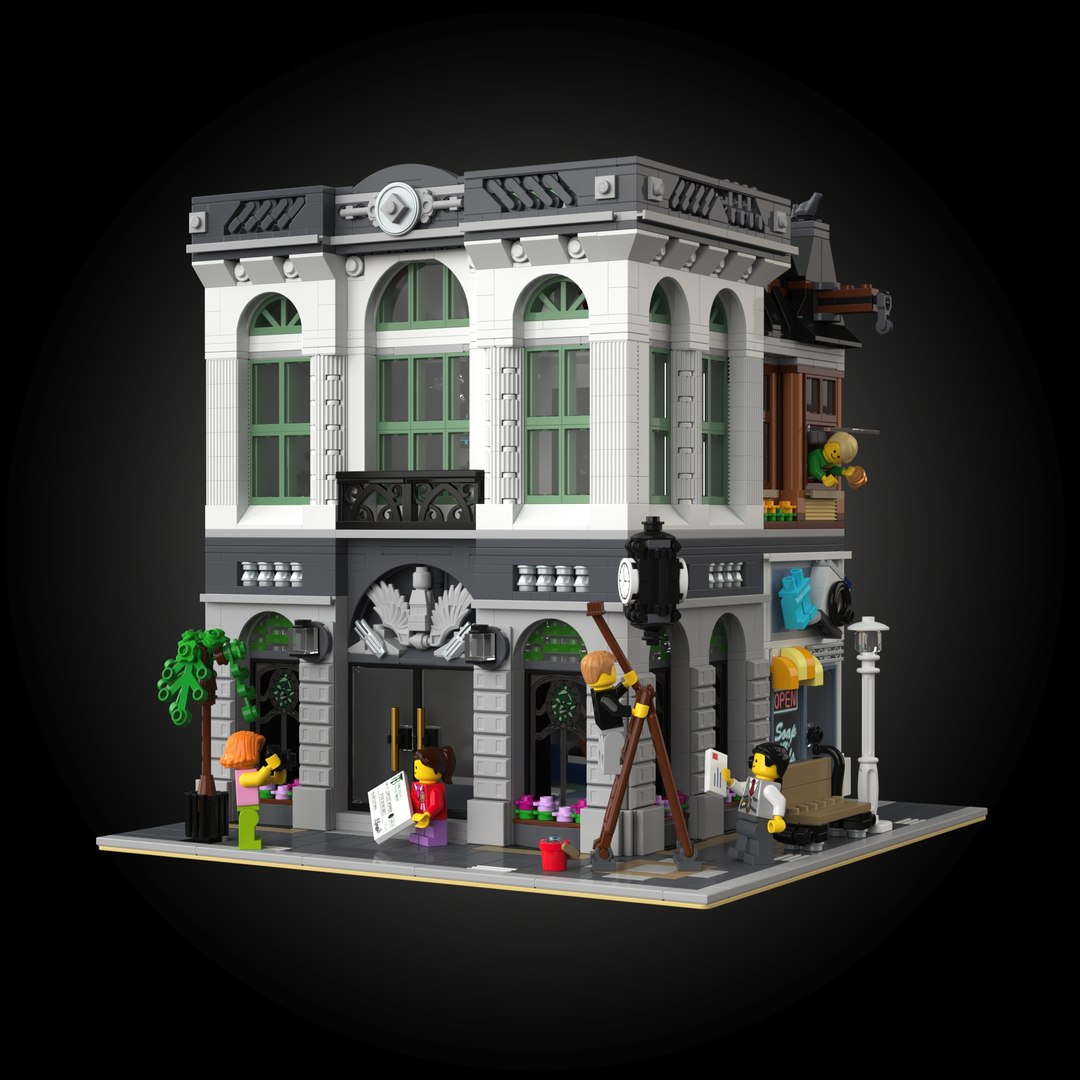 3D Lego 10251 - Bank - TurboSquid 1837775