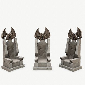 Devil Stone Throne 3D model