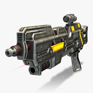 assault rifle 3d max
