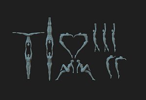 3D triangle figures