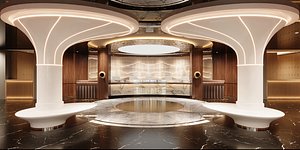 Modern Wellness Lobby Reception model