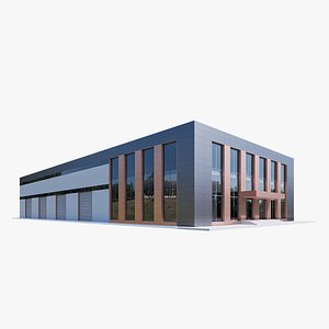 3D model industrial warehouse