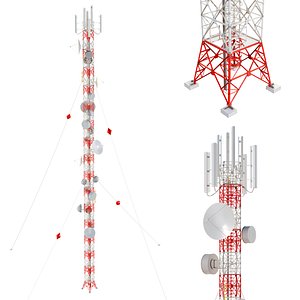 antenna communication tower 3D model