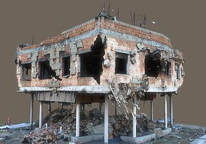 3D model abandoned building