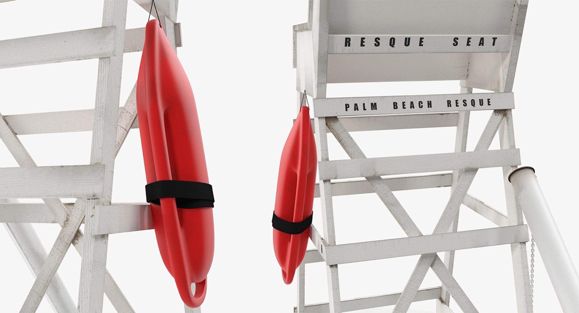 3D Model Lifeguard Chairs Collection - TurboSquid 1975507