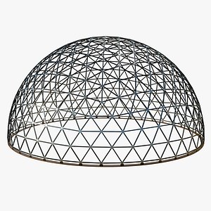 3D Geodesic Dome Structure