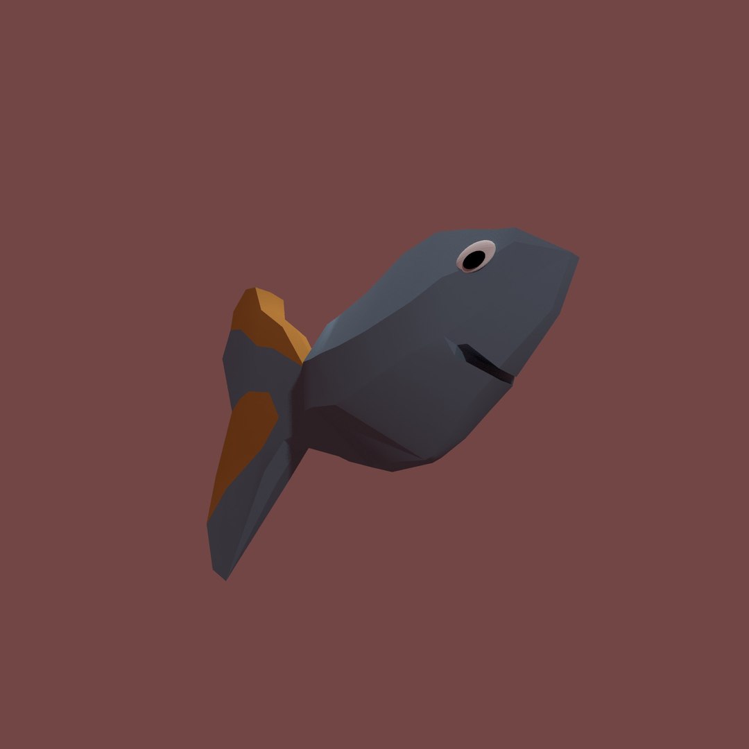 3d Cartoon Fish Model