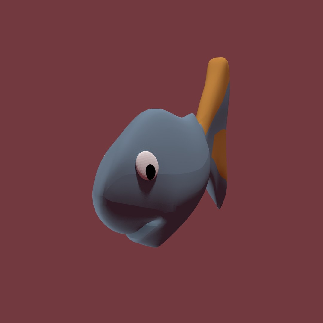 3d Cartoon Fish Model