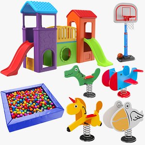 play ground games 3D model