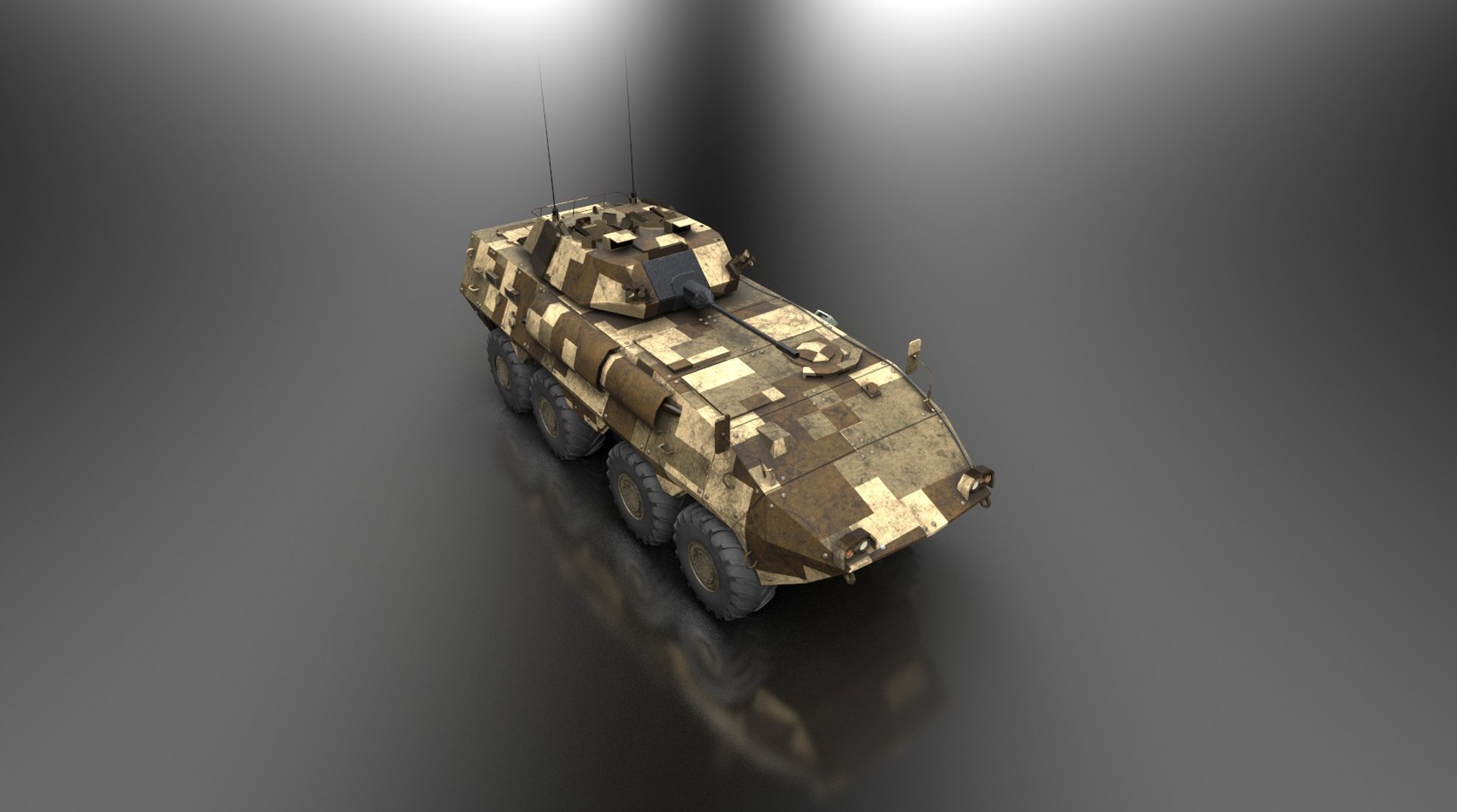 3D Armored Personnel Carrier Cm-33 - TurboSquid 1594410