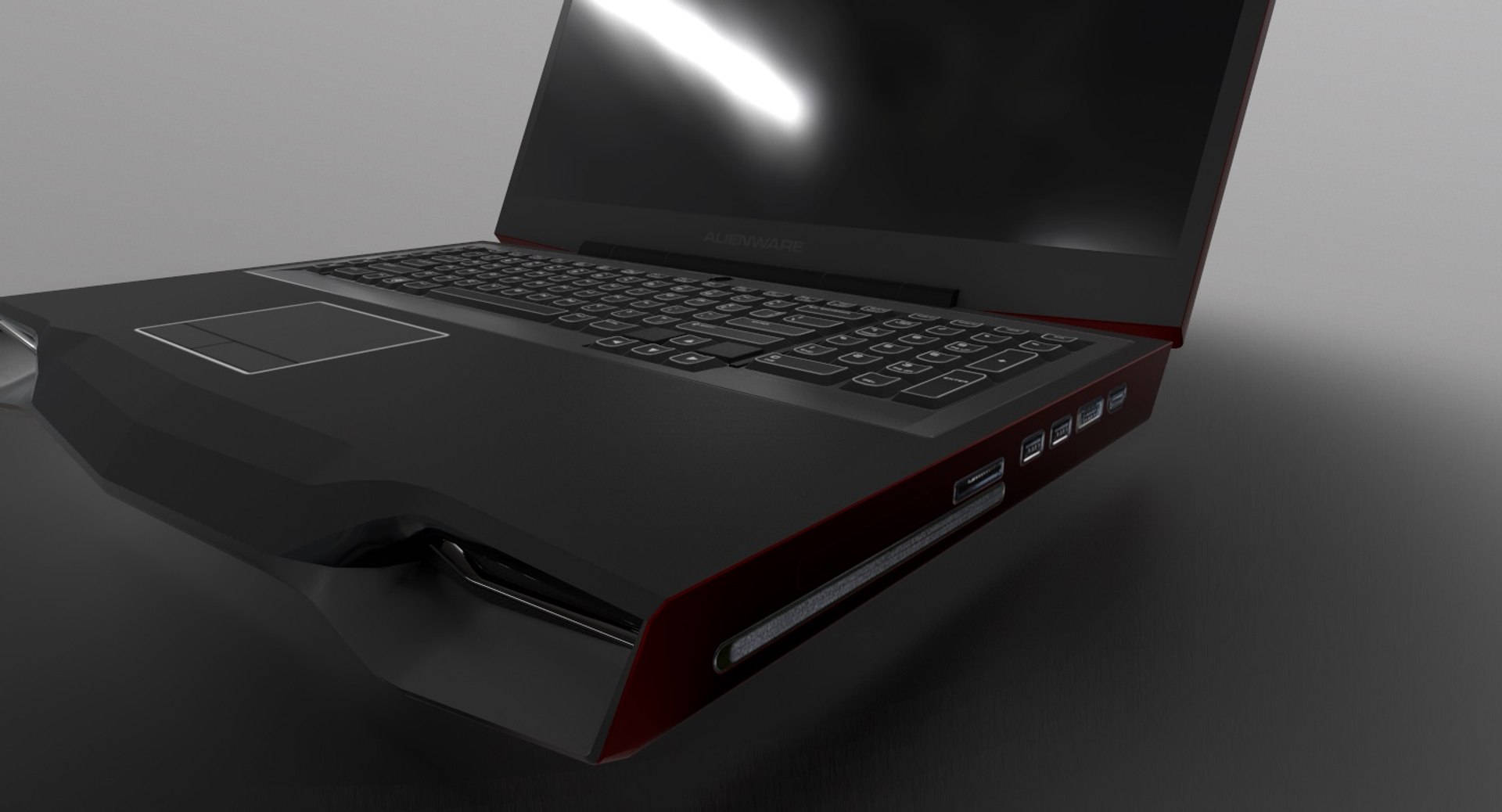 Laptop Alienware M18x 3D Model - TurboSquid 1234179