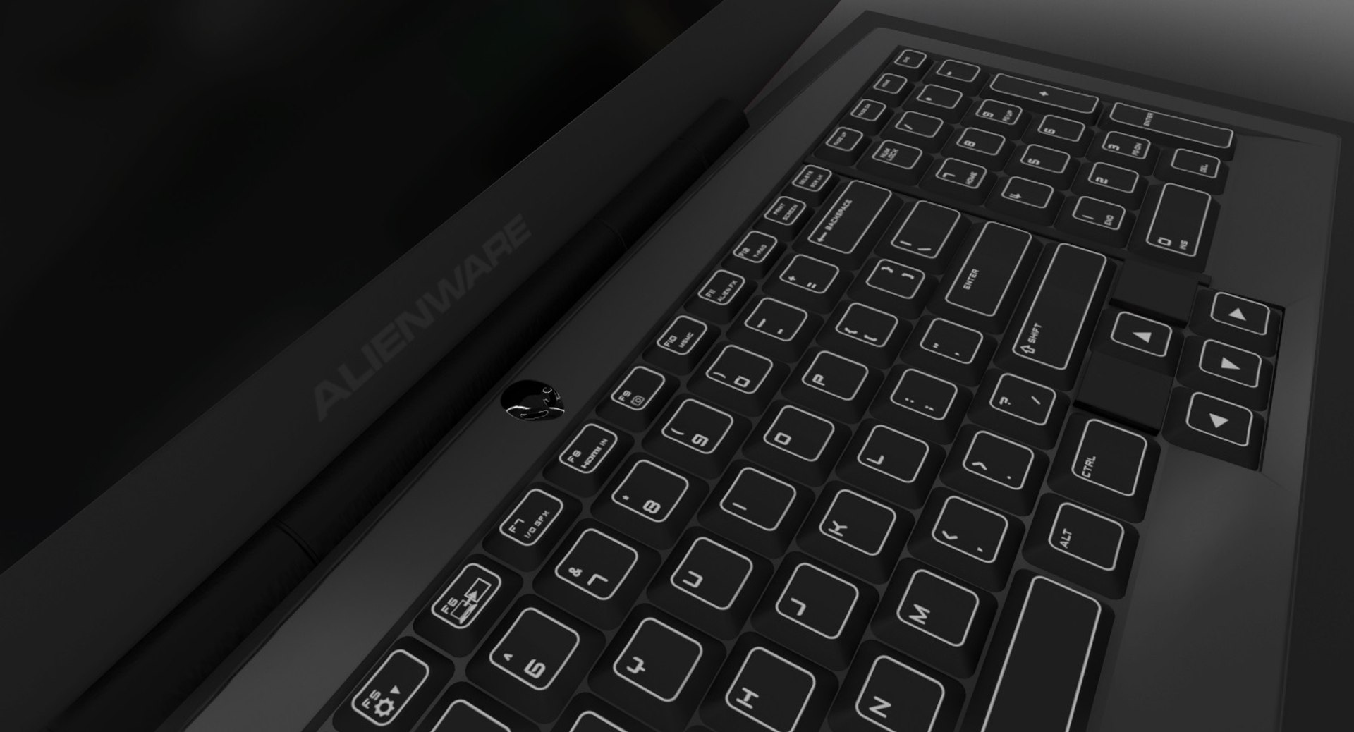 Laptop Alienware M18x 3D Model - TurboSquid 1234179