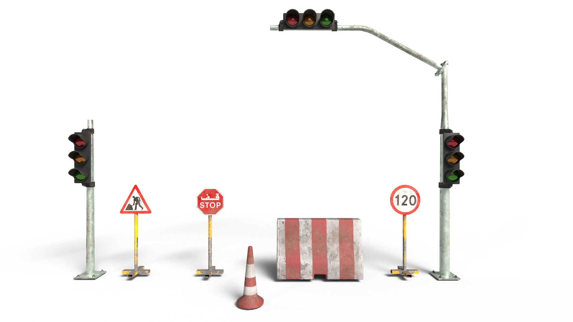 Free 3D Traffic Signa - TurboSquid 1882364