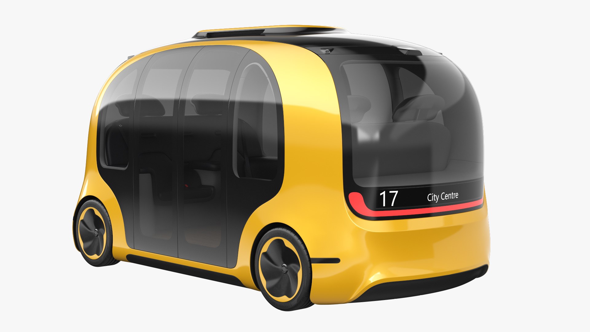 3D Self-Driving Shuttle Concept 3 - TurboSquid 2070814