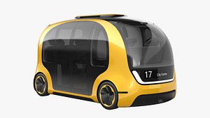 3D Self-Driving Shuttle Concept 3