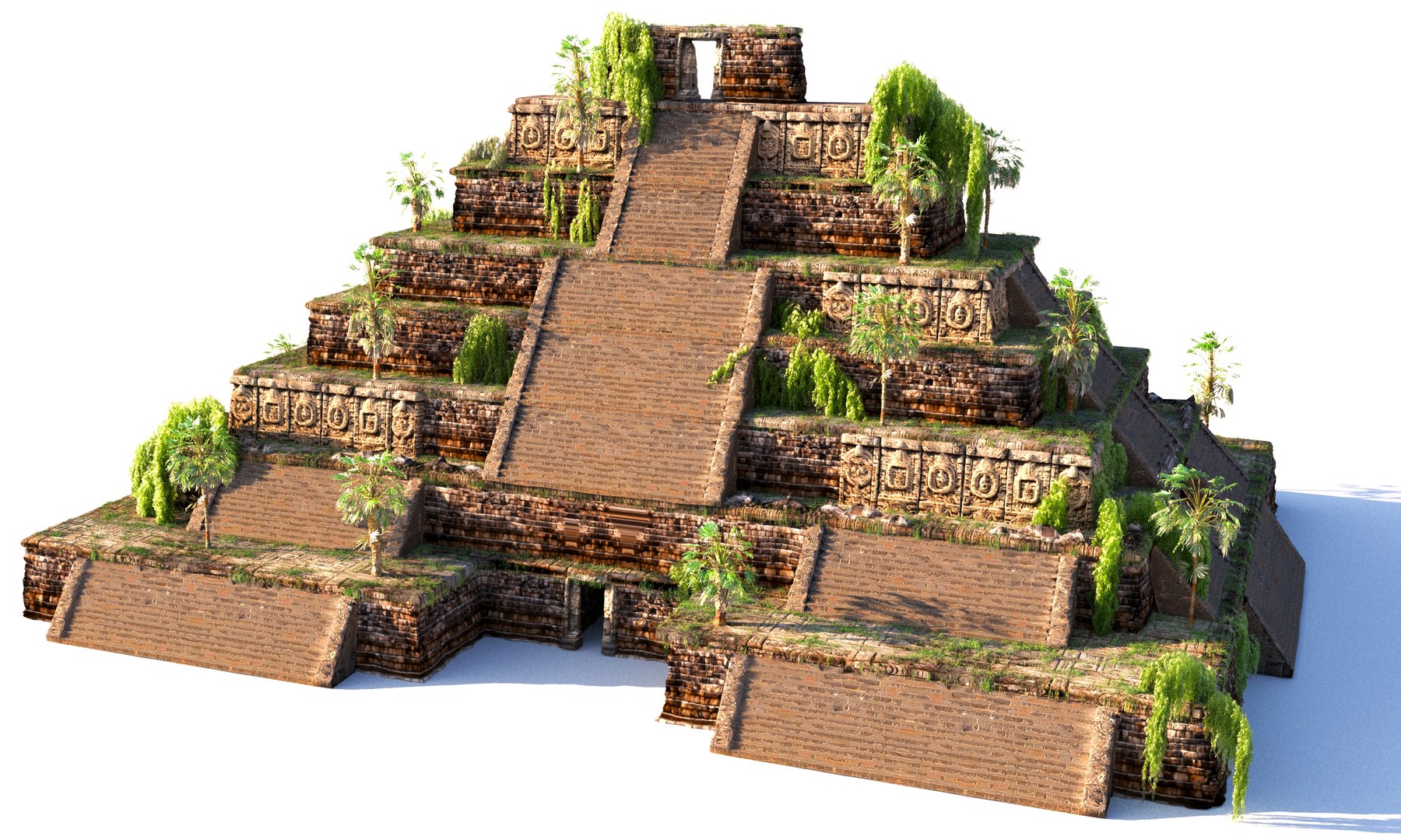 3D Aztec Pyramids Pack Model - TurboSquid 2087195