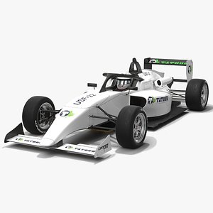 Tatuus USF-22 Season 2022 Race Car White Mockup