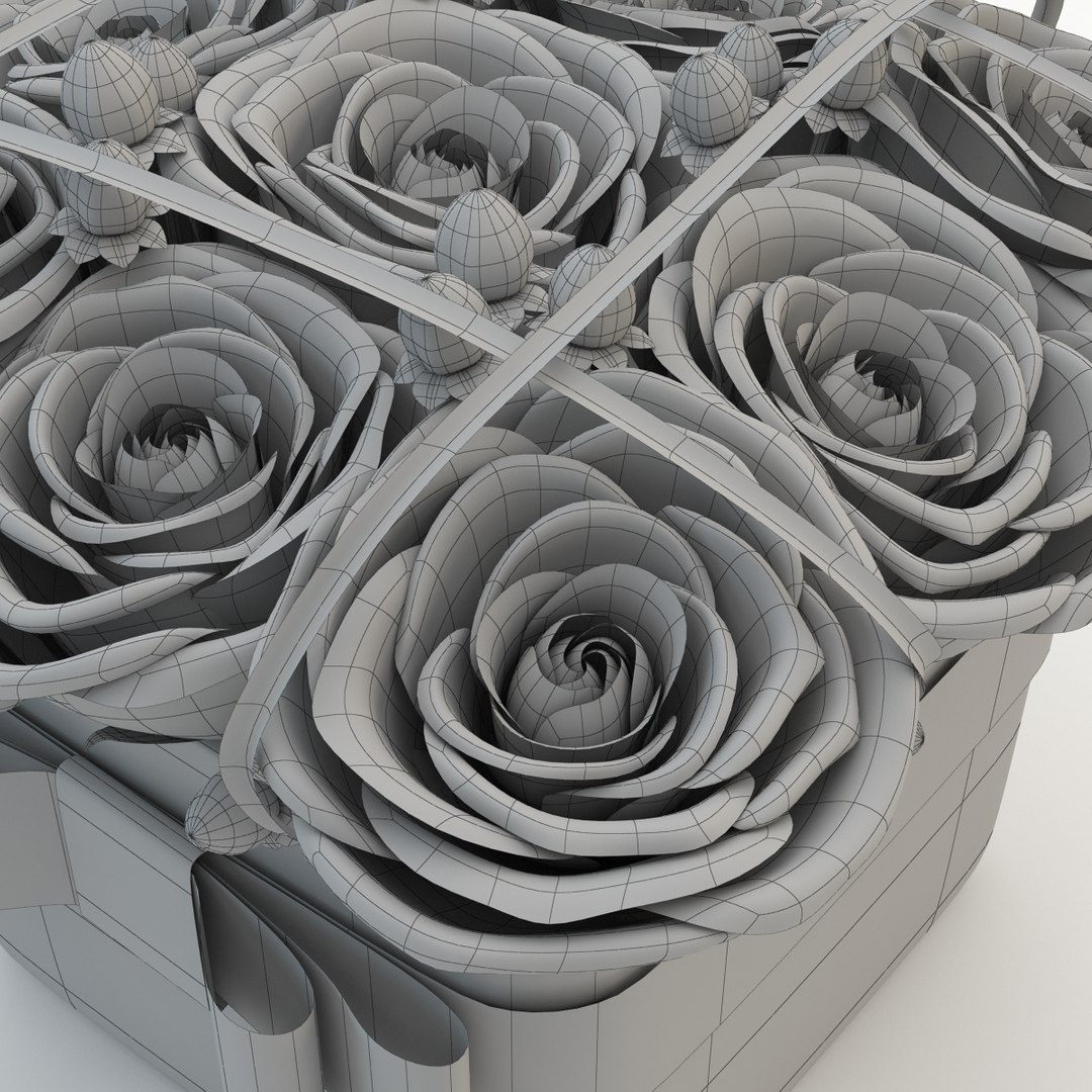 3d Model Of Rose Red 02