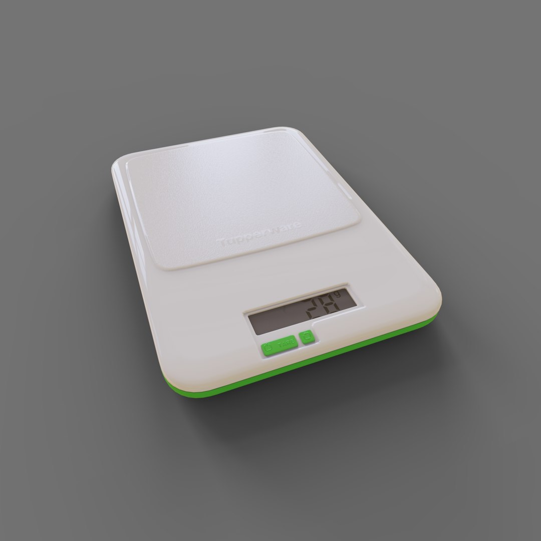 Kitchen Scales Tupperware 7114A 3D Model - TurboSquid 2252079