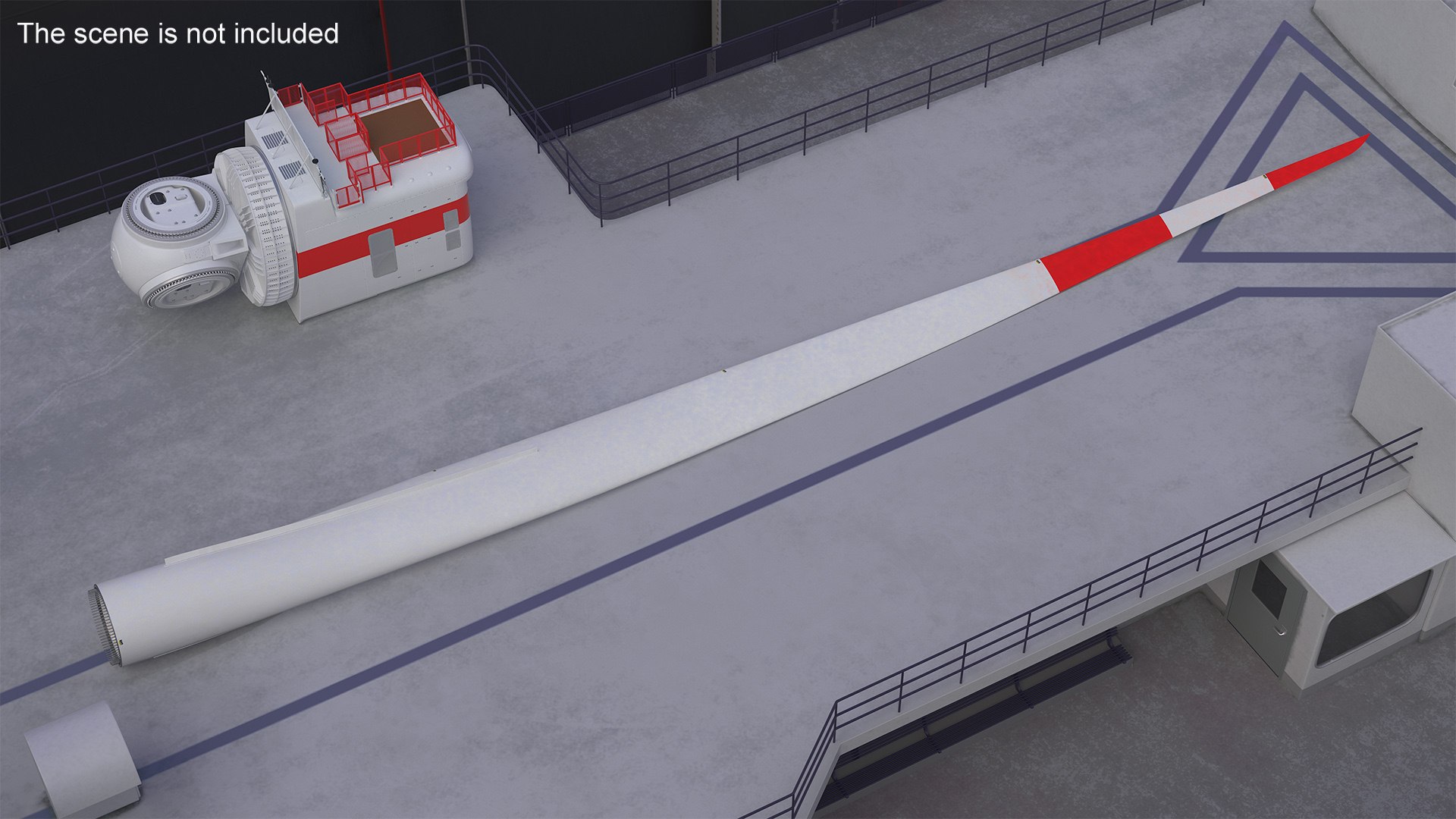 3D Model Offshore Wind Turbine Rotor Blade - TurboSquid 2217917