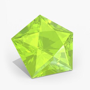 Peridot Gem - Star Cut