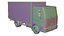 Iveco Eurocargo 100E18 2001 Autocarro con cassone Low-poly PBR