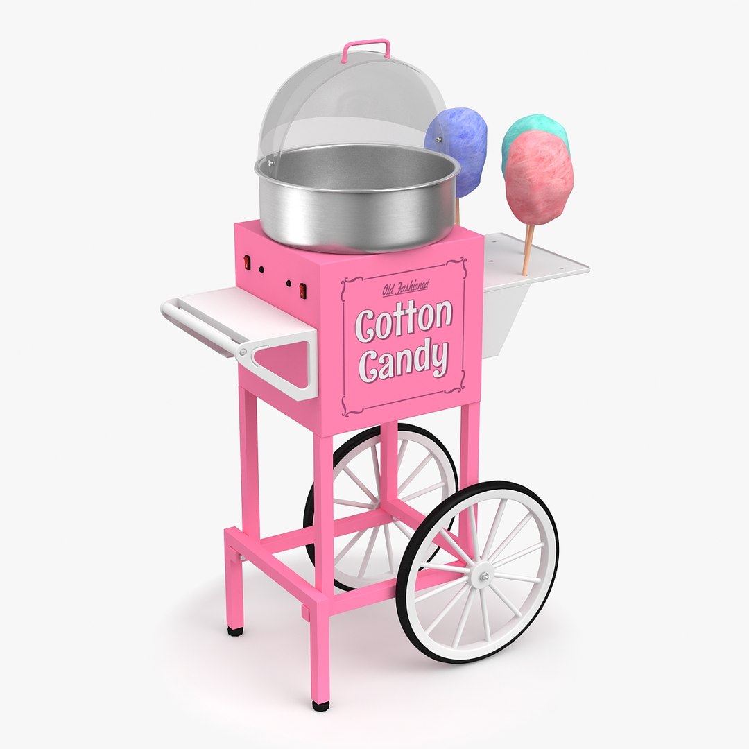 3D Model Cotton Candy Cart - TurboSquid 1392987