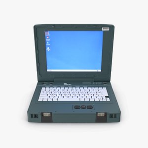 russian millitary laptop baguette 3D model