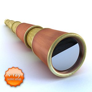 3d spy telescope model