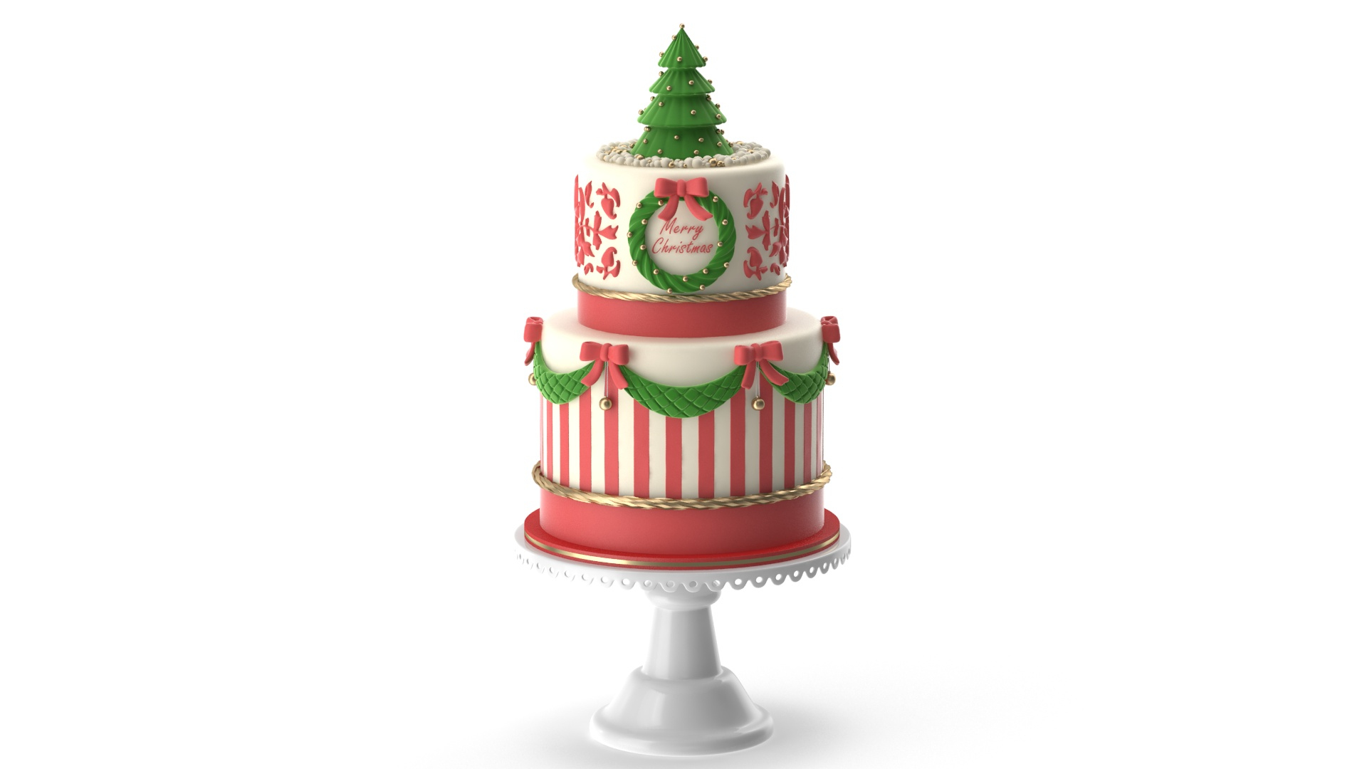 3D Three-dimensional Christmas Cake Plug-in Top Hat Santa Claus Elk Train  Tree Dessert Top Hat New Year Party Baking Supply Gift _ - AliExpress Mobile