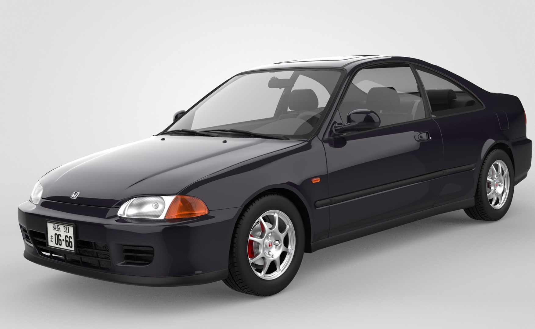 ホンダ シビック EJ1 クーペ3Dモデル - TurboSquid 1994277