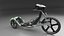 3D Silver Grey Trike Bike Glows in the Dark model