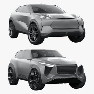 3D model Future Concept Car Bundle