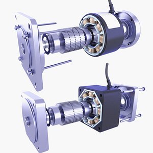 2 Stepper Motor Parts SET v6 3D model