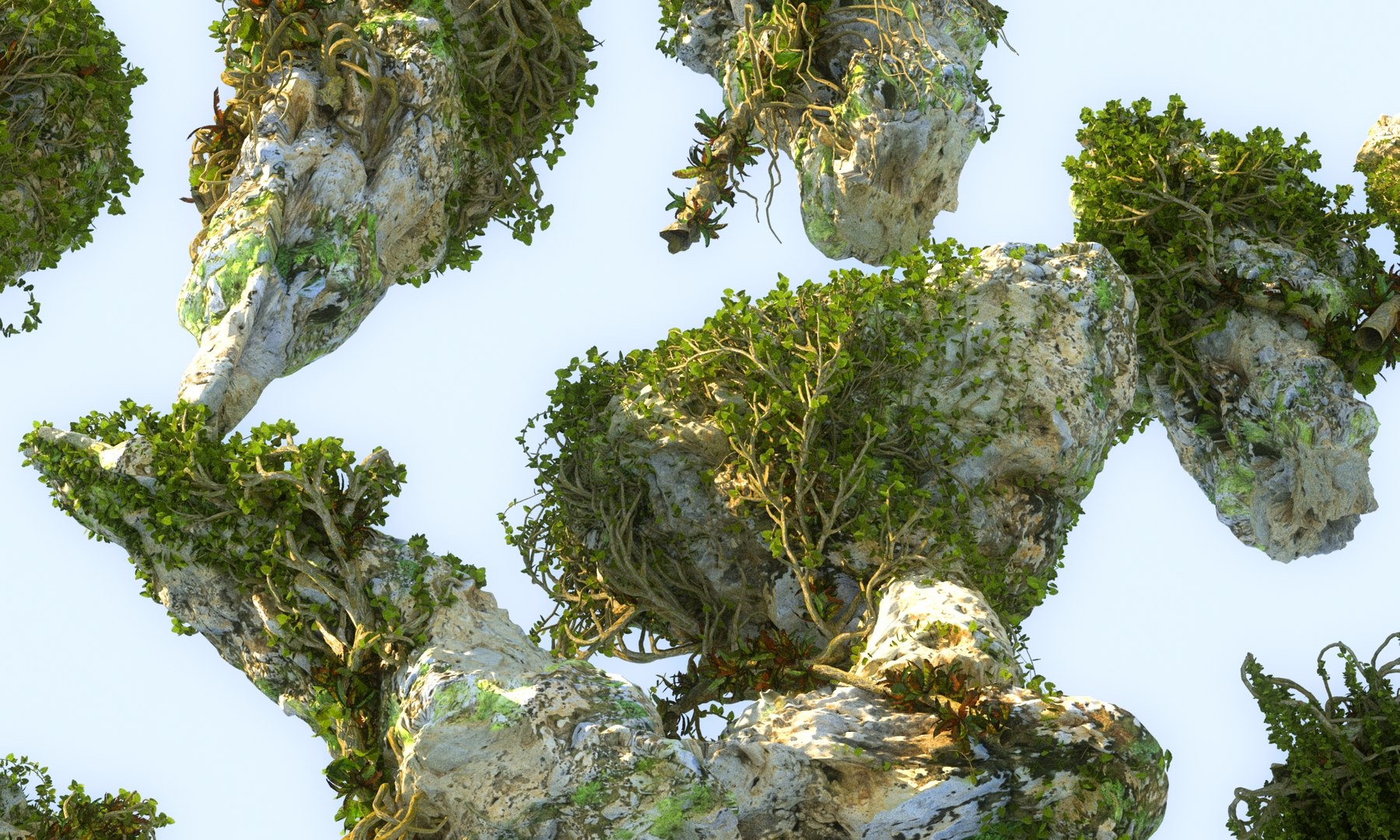 3D Model Rainforest Rocks - TurboSquid 1771800