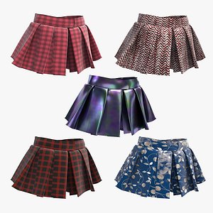 Skirt Collection 001 - PBR 4K8K 5 Skirts
