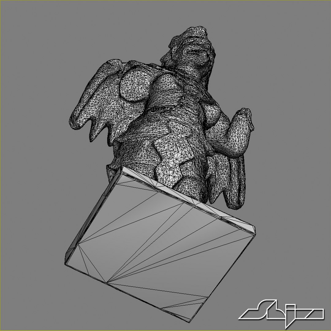 Bird Women Statuete 3d 3ds