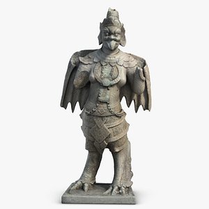 bird women statuete 3d 3ds