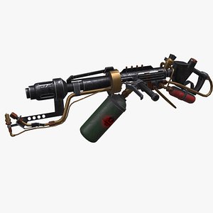 Flamethrower Low-poly PBR