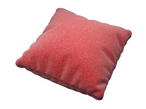 pillow wool red model