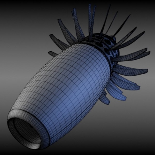 obj unducted fan propfan turbofan engine