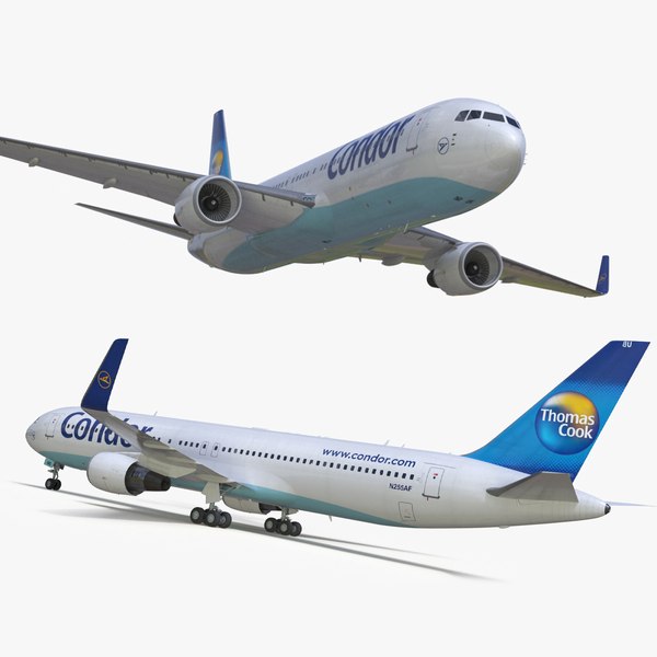 modelo 3d Avión de pasajeros Boeing 767 de Condor Airlines manipulado ...