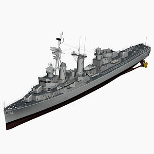 3ds max d119 fletcher class destroyer