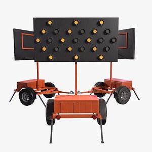 Arrow board traffic trailer