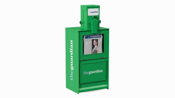 modelo 3d Máquina expendedora de periódicos The Guardian - TurboSquid ...