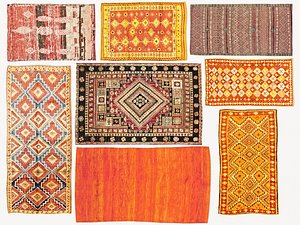old vintage carpets moroccan 3D