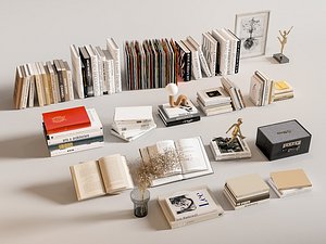 Books The magazines Collection 3D