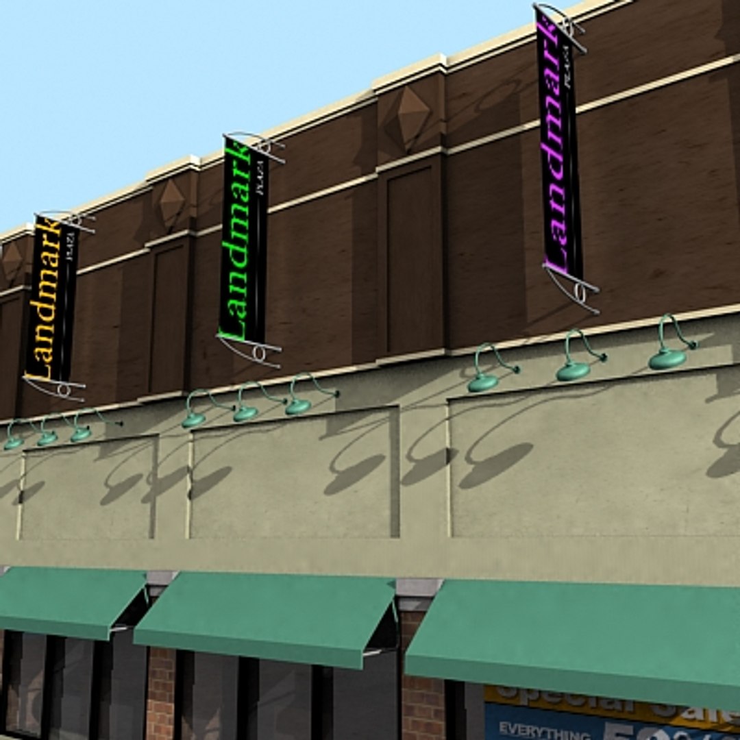 3d building storefront