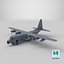 MC 130E Special Operations Transport Aircraft 3D model